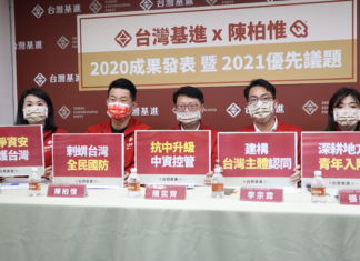 「台灣基進 x 陳柏惟,2020成果發表暨 2021優先議題」記者會