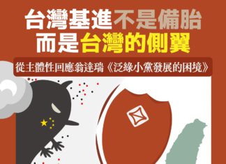 台灣基進是台灣的側翼 從主體性回應翁達瑞《泛綠小黨發展困境》