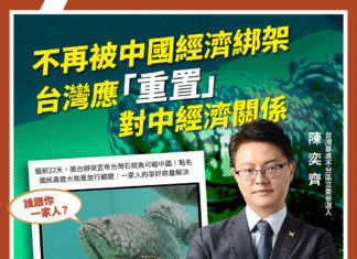 不再被中國經濟綁架 台灣應「重置」對中經濟關係